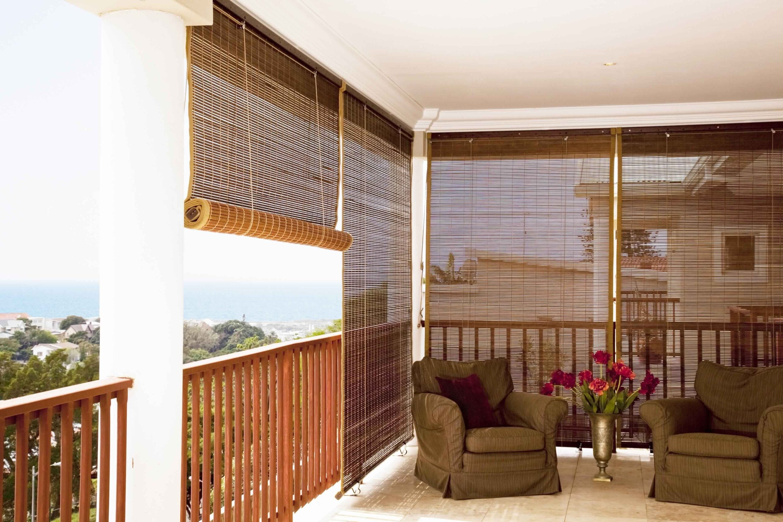 Asian outdoor bamboo blinds